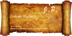 Jakab Polett névjegykártya